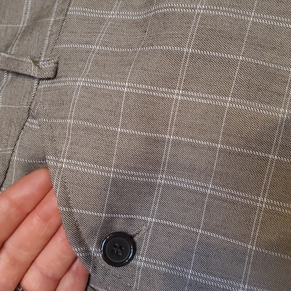 First Option- Brown and White Striped Shorts - Size 8 - Picture 6 of 10